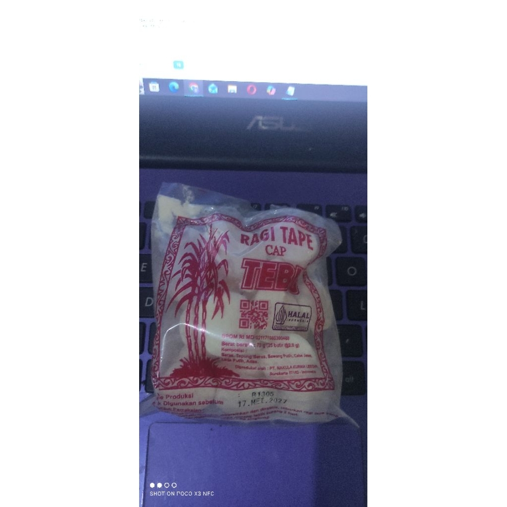 TERMURAH RAGI TAPE CAP TEBU MANIS UNTUK SINGKONG KETAN TAPE PAKAN SEMUT JEPANG KUALITAS TERBAIK