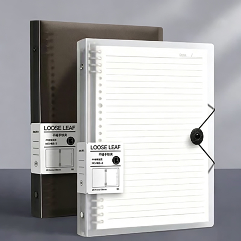 Binder A5/B5 Buku Binder Aesthetic Transparan Hitam Putih Notebook Aesthetic Korea