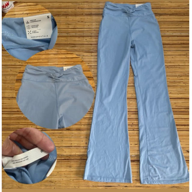 Titian-Legging Cutbray Flare Aeropostale Original Olahraga Yoga Senam Wanita Berkualitas Bagus