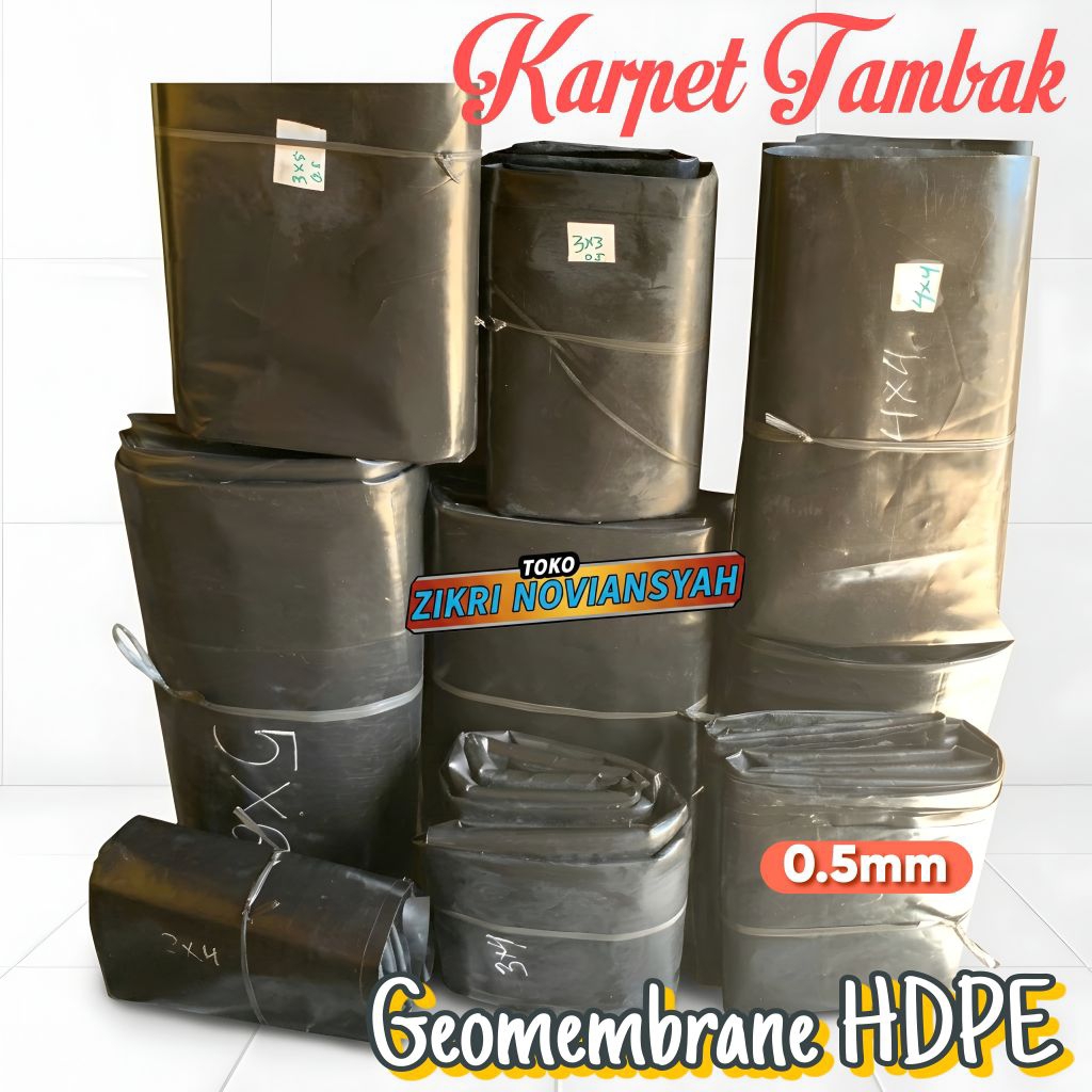 KARPET TERPAL 100% ASLI BEKAS TAMBAK UDANG SEKEN LAYAK PAKAI 0,5/500 MICRO