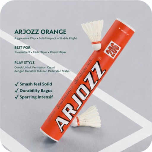 ARJOZZ Shuttlecock Premium / Kok Badminton / Bulutangkis 12pcs