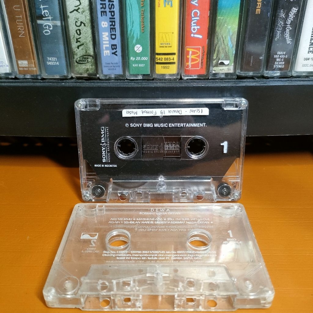 Kaset Pita Dewa Dewa19 Dewa 19 Format Masa Depan hanya kaset sudah ganti cangkang