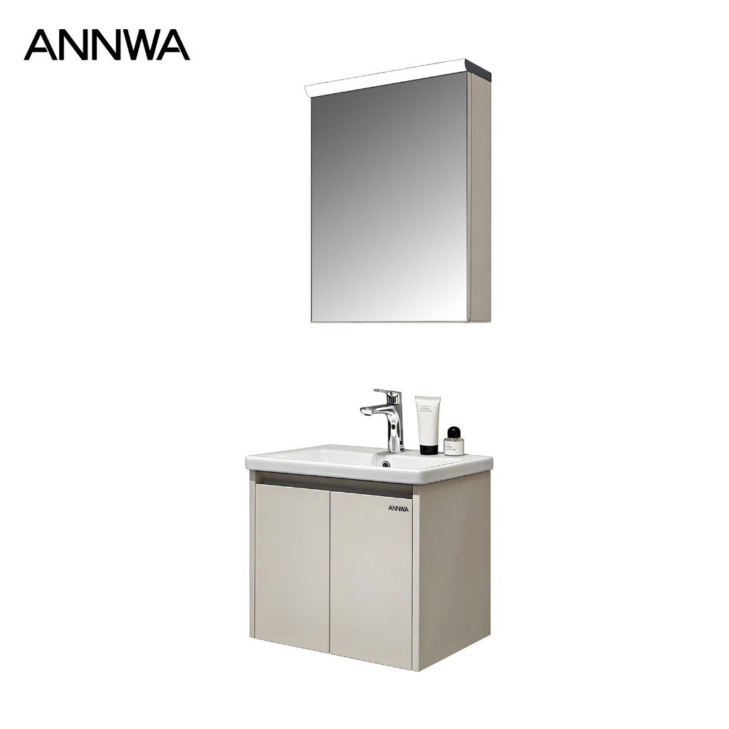 ARROW Vanity Kamar Mandi Lemari Kamar Mandi Meja Wastafel Aluminium Sarang Lebah Anti Lembab Anti Ja