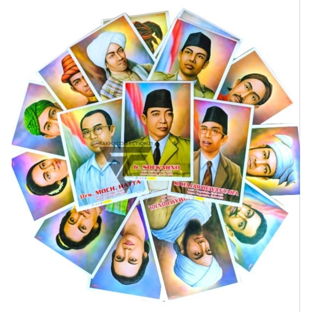 paket poster pahlawan revolusi pahlawan kemerdekan