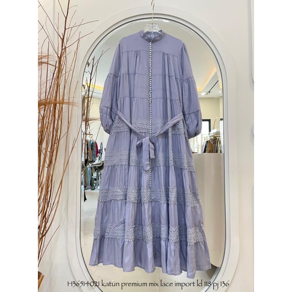 Real pic ORIGINAL dan TERMURAH Gamis PREMIUM Butik IMPORT / Gamis oversize tutu PREMIUM Butik / Maxi