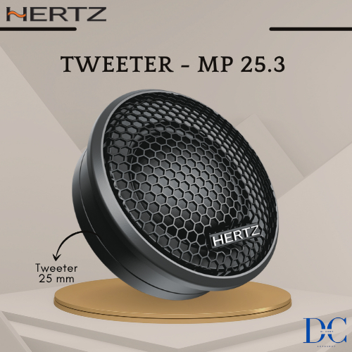 Tweeter Audio Mobil - Hertz Tweeter MP 25.3 - Tweeter 25 MM - Tweeter Mobil - Plug N Play - 100% Ori