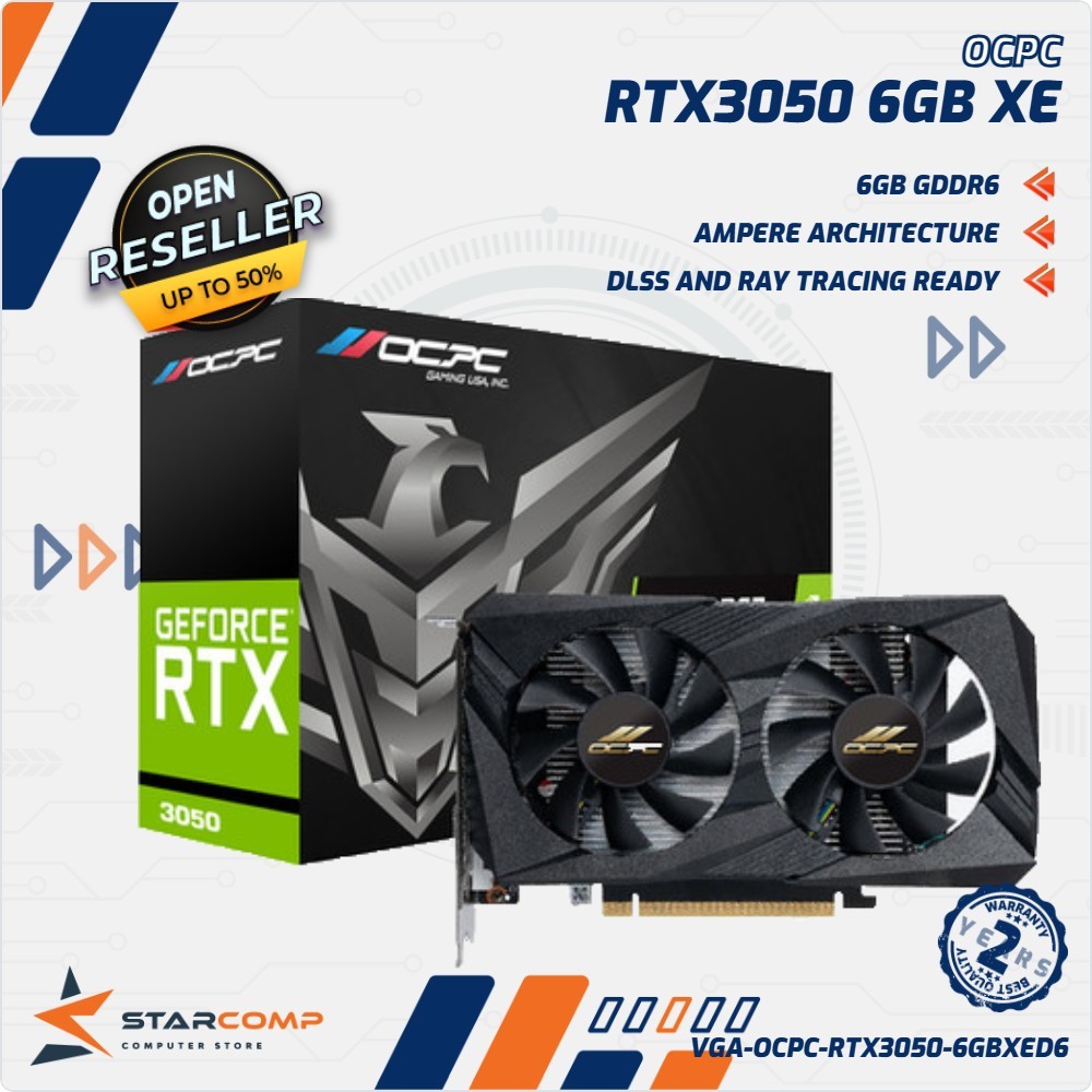 OCPC GeForce RTX 3050 6GB GDDR6 XE VGA RTX3050