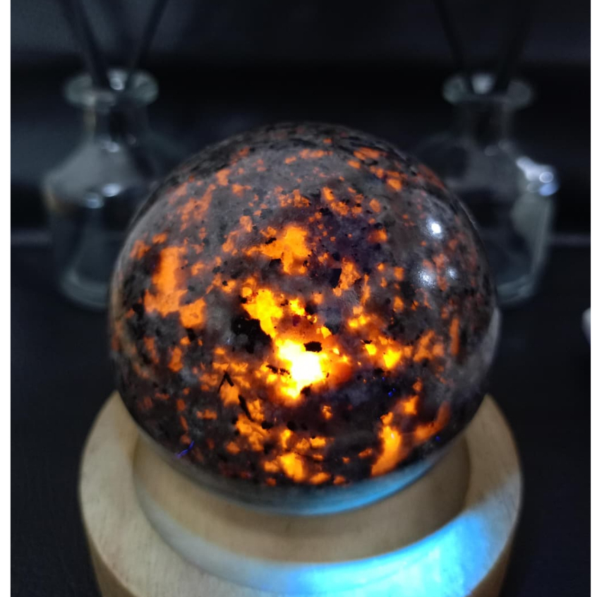 Natural Batu Yooperlite Sphere (4) Batu Asli Alam