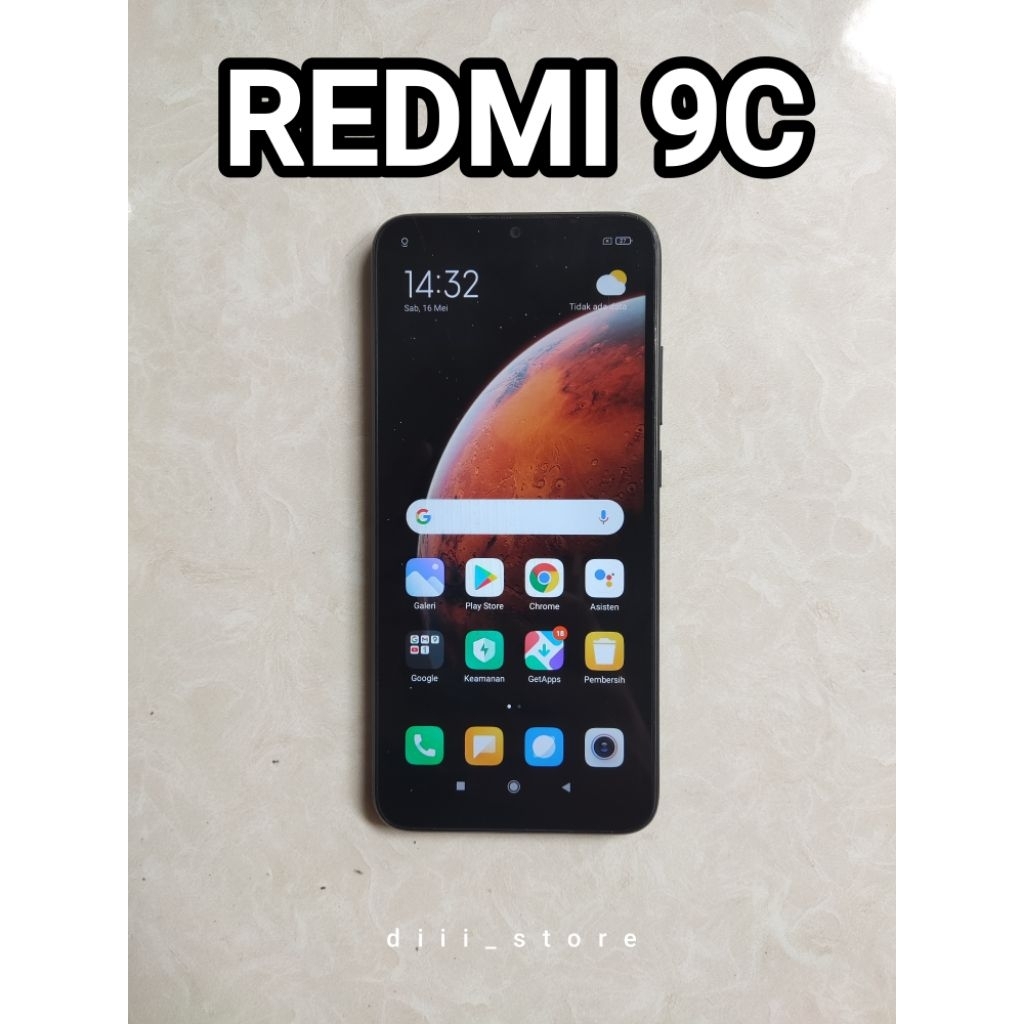 XIAOMI REDMI 9C 3/32 GB DUAL SIM 4G LTE SECOND NORMAL SIAP PAKAI