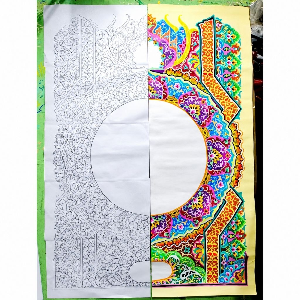 Mal Kaligrafi Mushaf ful karton/A1