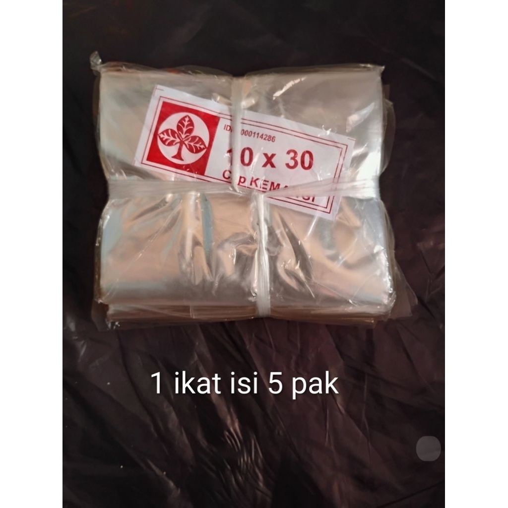 KANTONG PLASTIK TAHU TEMPE KEMANGI TIPIS UKURAN 10X30
