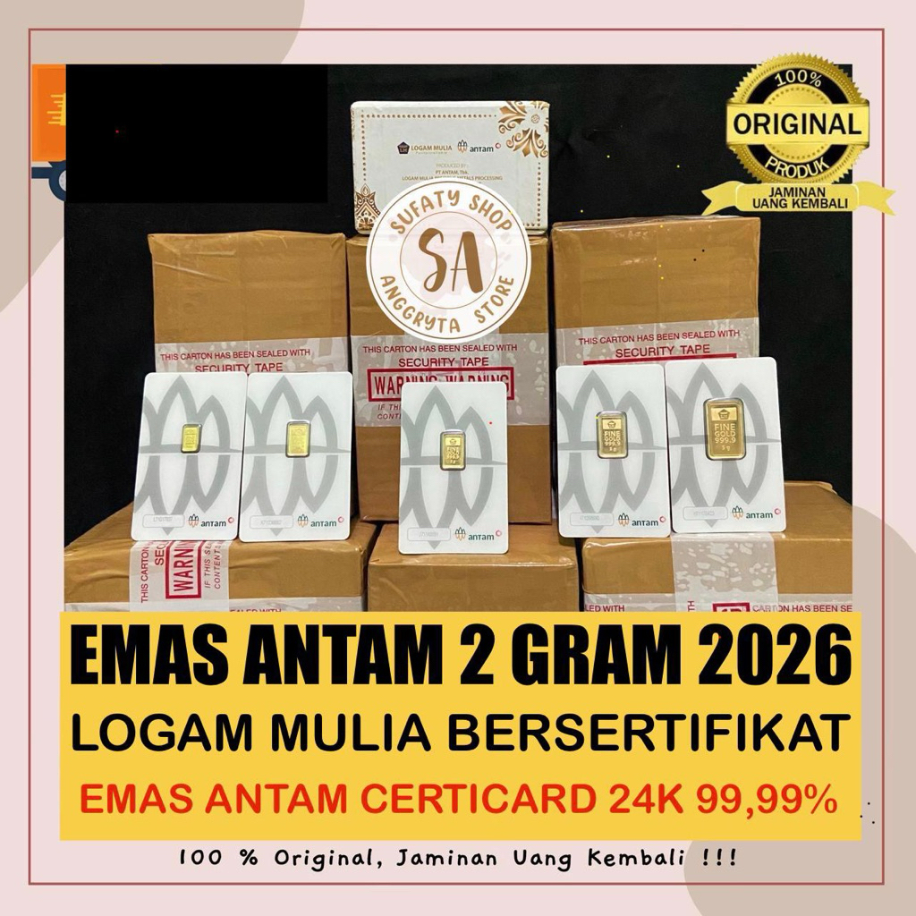 EMAS ANTAM 2 GRAM CERTICARD ANTAM BUMN EMAS 2 GRAM LOGAM MULIA 2 GRAM ANTAM LM 2 GRAM ANTAM