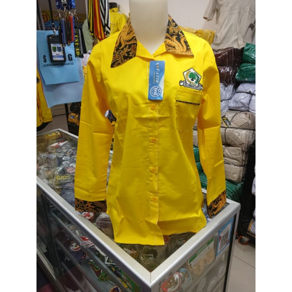 Kemeja Partai Golkar Pariasi batik