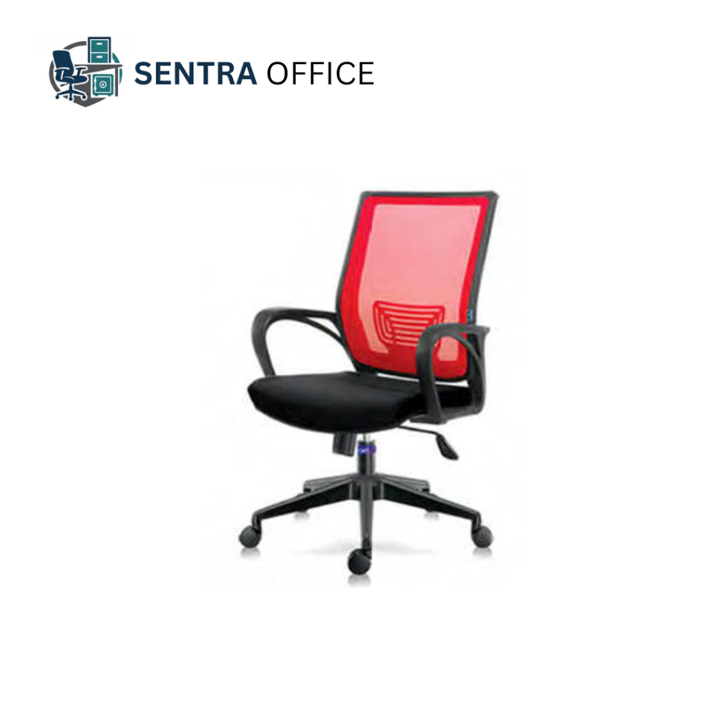 KURSI KANTOR INDACHI INCO CATIER II BLACK - KURSI KERJA JARING