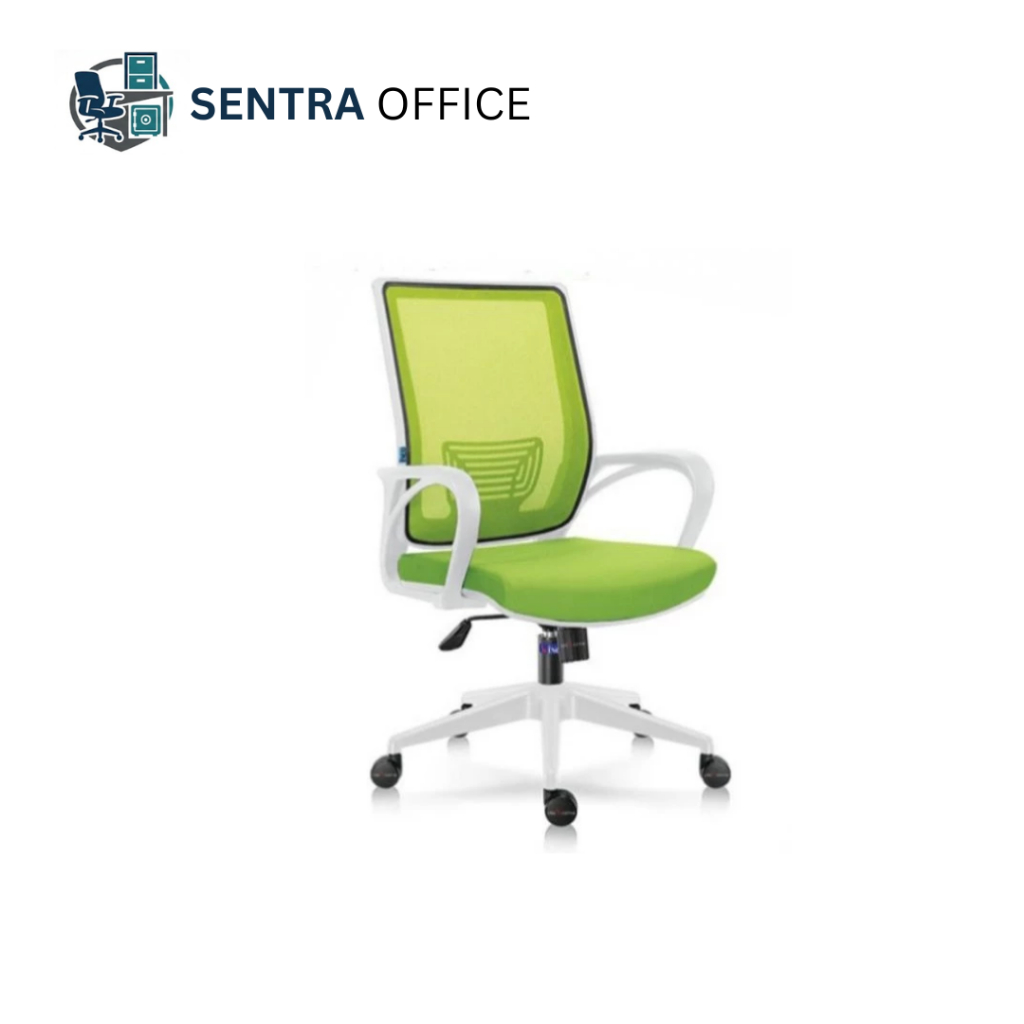 KURSI KANTOR INDACHI INCO CATIER II WHITE - KURSI KERJA JARING