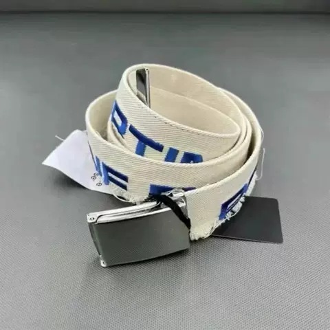 Martine Rose Canvas Belt 'Cream'