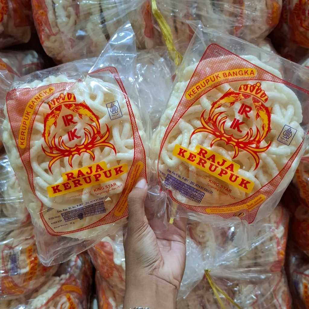 RAJA KERUPUK 1BALL ISI 2PCS X 20 BUNGKUS | KERUPUK BANGKA RAJA KERUPUK 1BALL