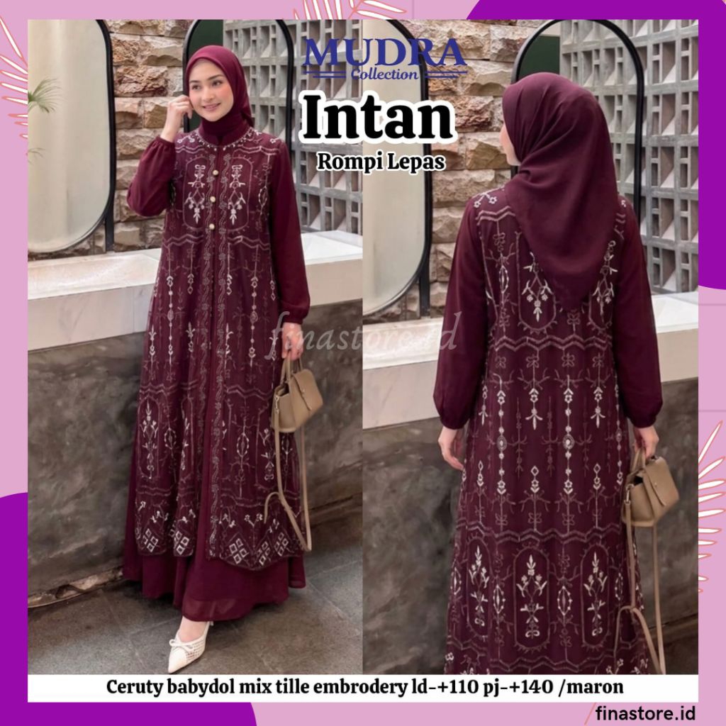 Gamis Mudra Collection / Gamis Terbaru / Gamis Wanita / Gamis Premium / Gamis Pesta / One Set / Sete