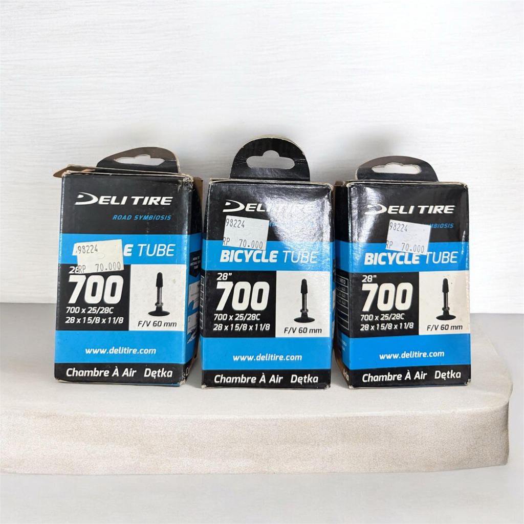 Ban Dalam Sepeda 700 X 25/28C, 28 X 1 5/8 X 1 1/8 FV 60mm Deli Tire