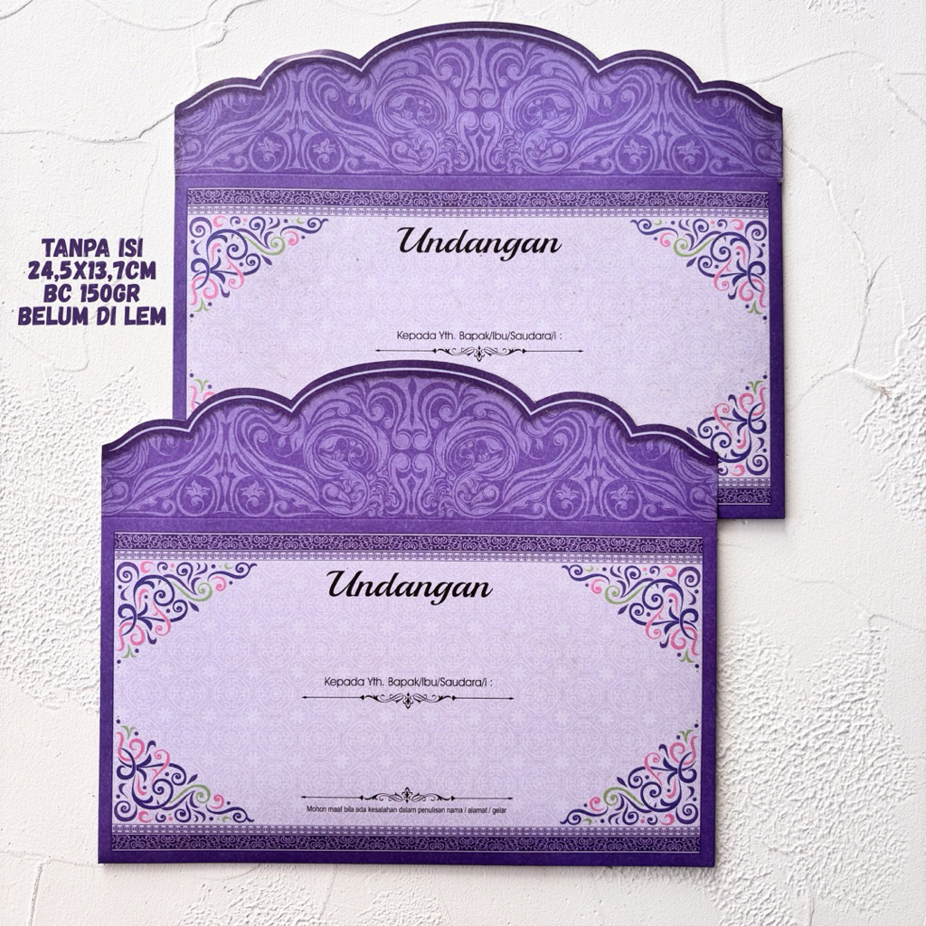 amplop undangan tanpa isi - amplop undangan - amplop kondangan