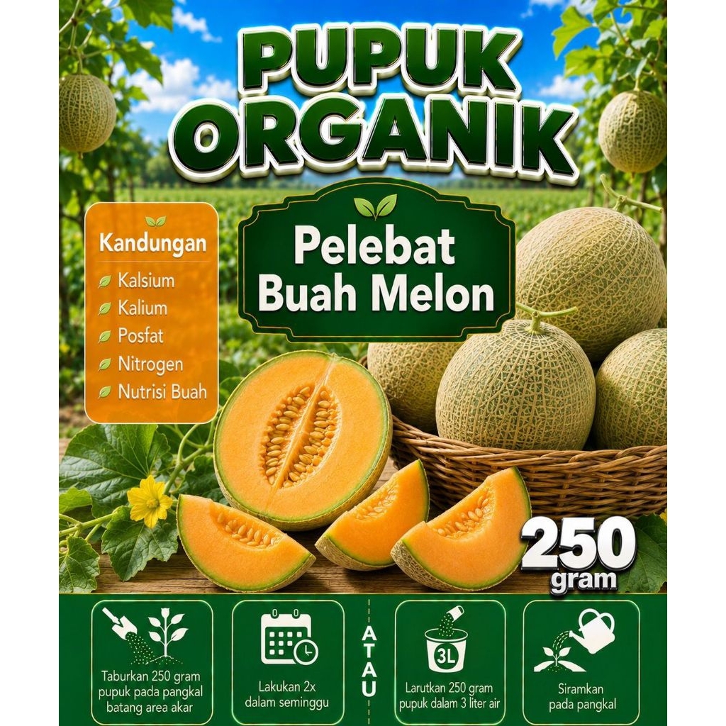 Pupuk Booster Organik Buah Melon