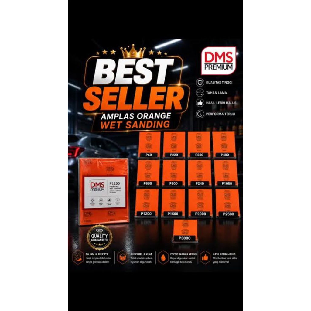 AMPLAS ORANGE DMS PREMIUM BEST QUALITY Grid 60-100-150-240-600(RMC)-1000-1500-2000