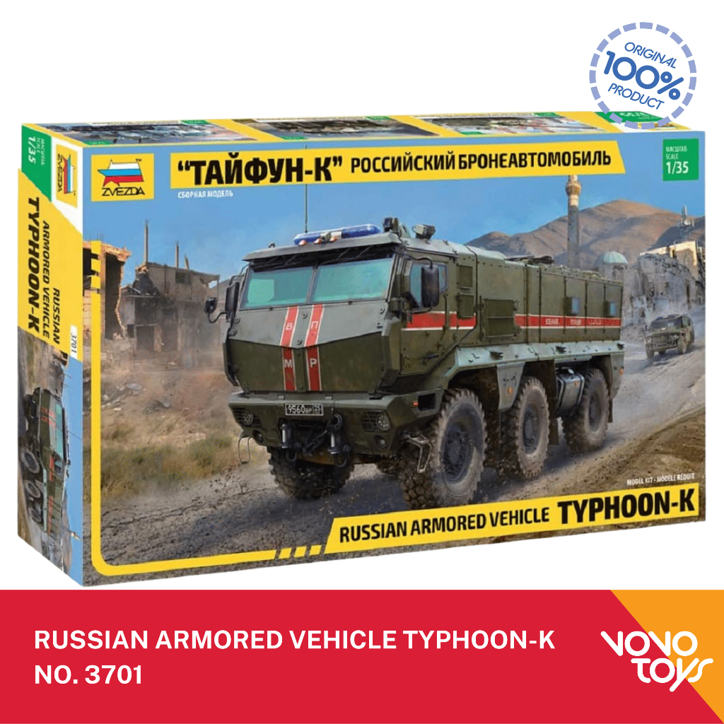 Zvezda Miniature Tank 1/35 Russian Armored Vehicle Typhoon-K No. 3701