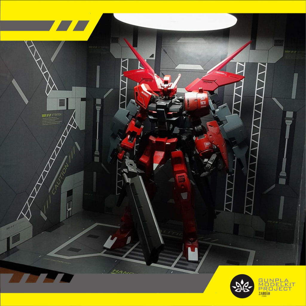 GUNDAM FIERCE ASTAROTH HG 144 BANDAI CUSTOM KITBASH BEKAS SECOND