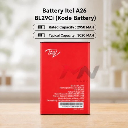 Battery Itel A26 BL29CI | Baterai Itel A26 / Batre Itel a26