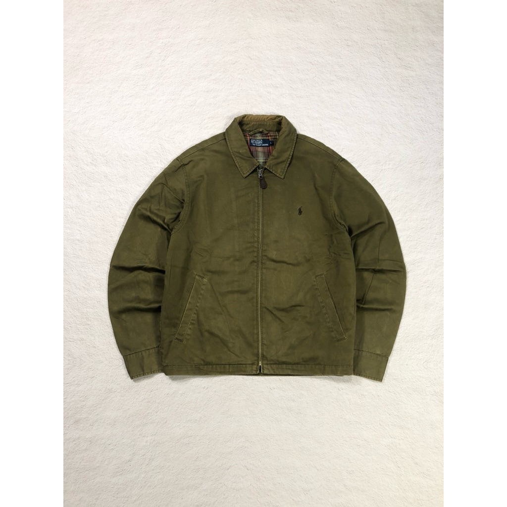 vintage Polo RL harrington work jacket olive green
