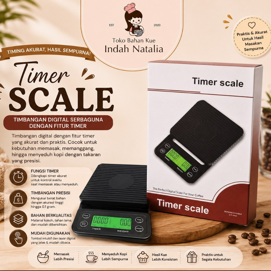 Timbangan Digital Premium / Timbangan Digital Kopi / Timbangan Serbaguna