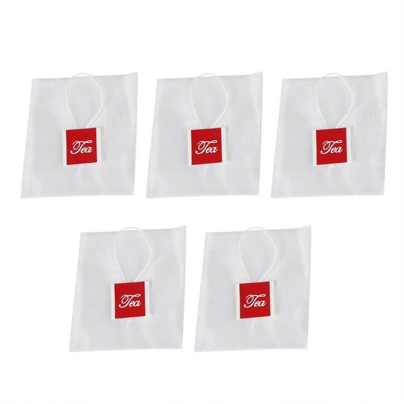 100Pcs Kantong Teh Nilon Kantong Teh Celup Kosong Tidak Pecah Mudah Kantong Teh Celup Kosong Food