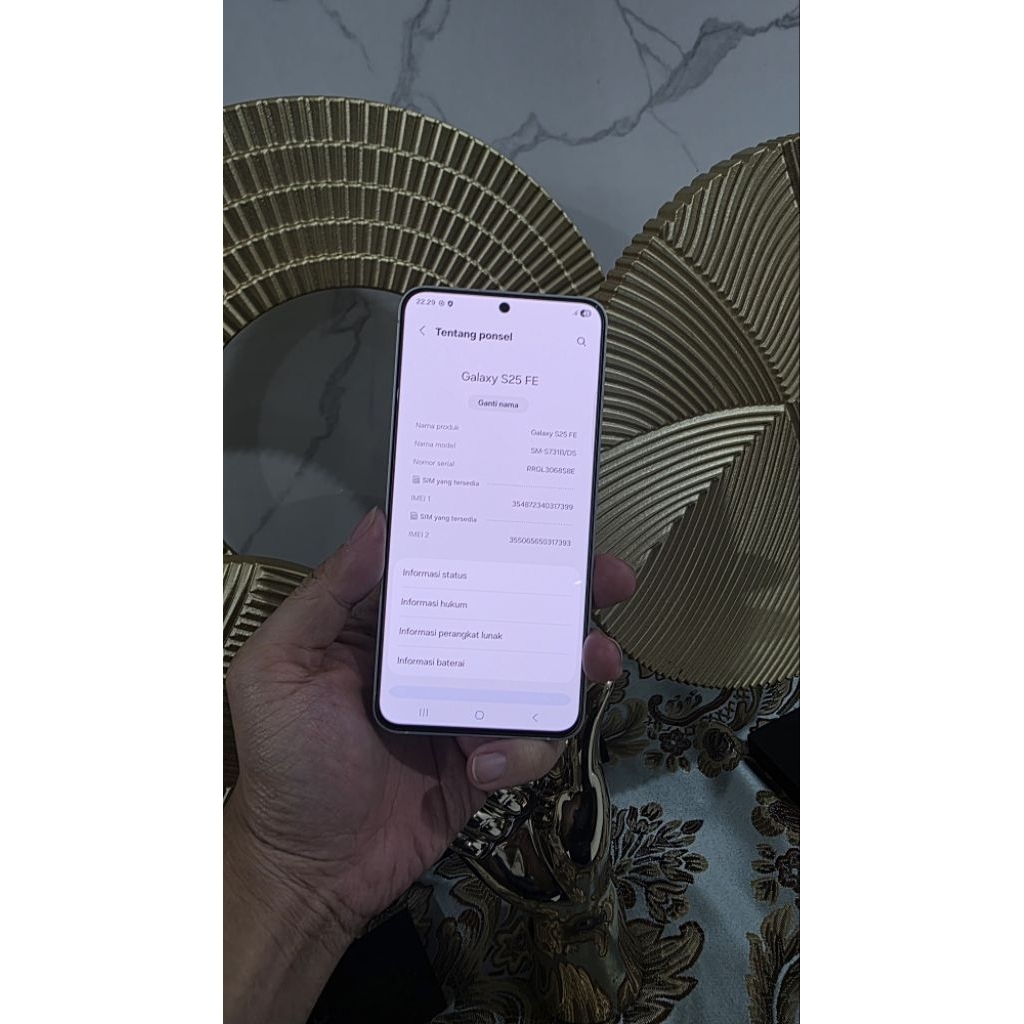 [ Second ] Samsung S25Fe 8/512GB Garansi Resmi Samsung