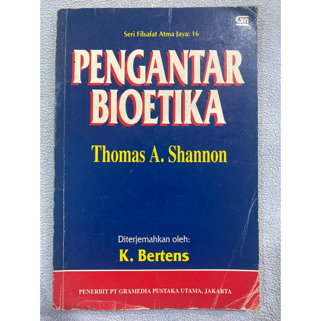 Buku Original PENGANTAR BIOETIKA -  THOMAS A. SHANNON
