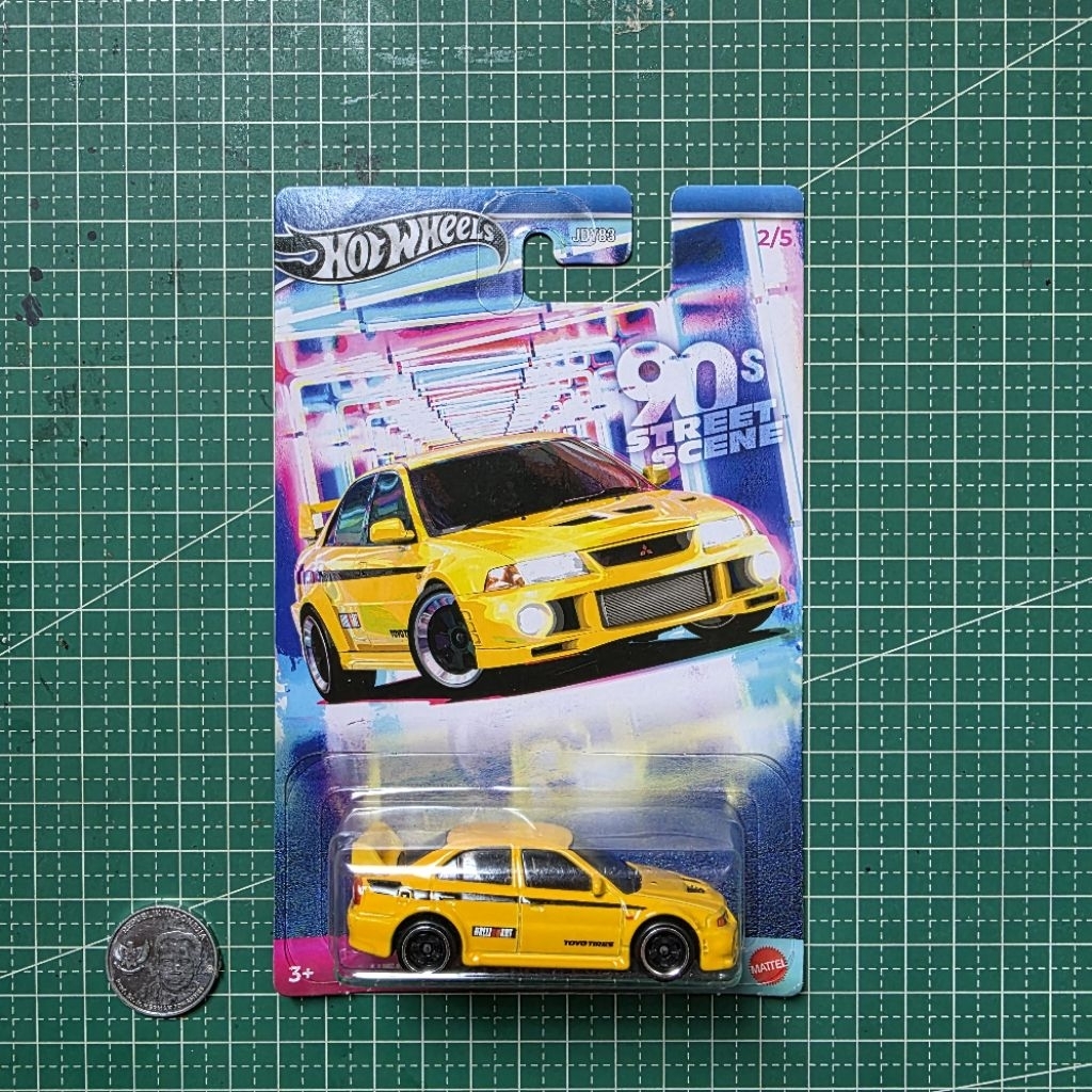 Hot Wheels - Mitshubishi Lancer Evo Kuning series 90s