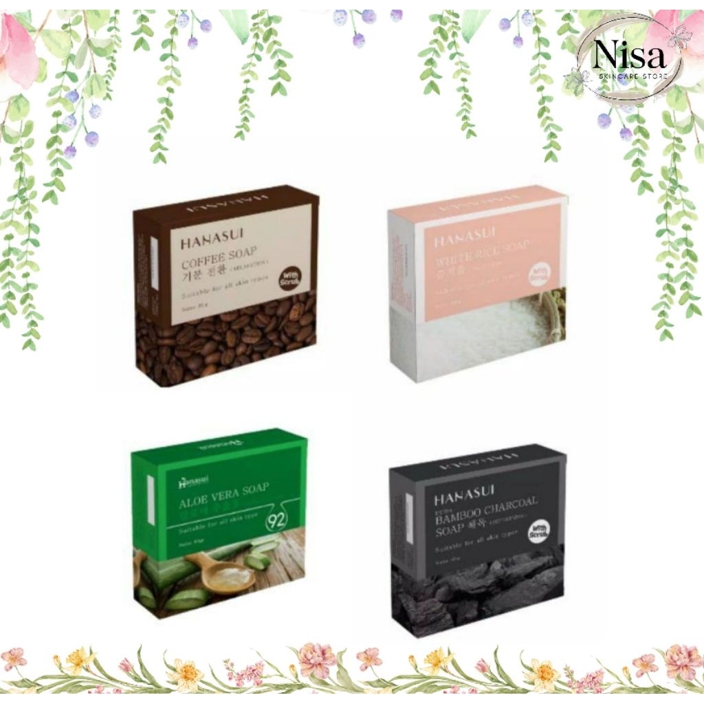 Hanasui Soap Bar 60gr - Sabun Batang Hanasui 60gr