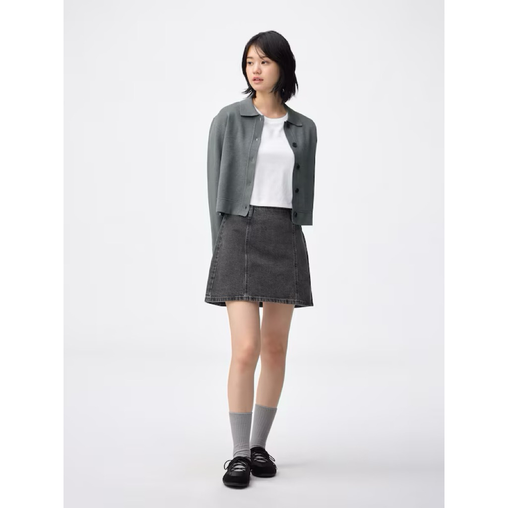 GU Denim Skirt (PO jepang)