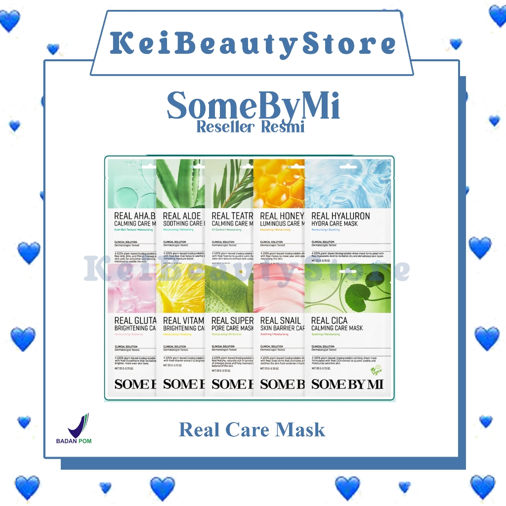 SOME BY MI Real Care Mask Dermatology Tested | SomeByMi Sheet Mask