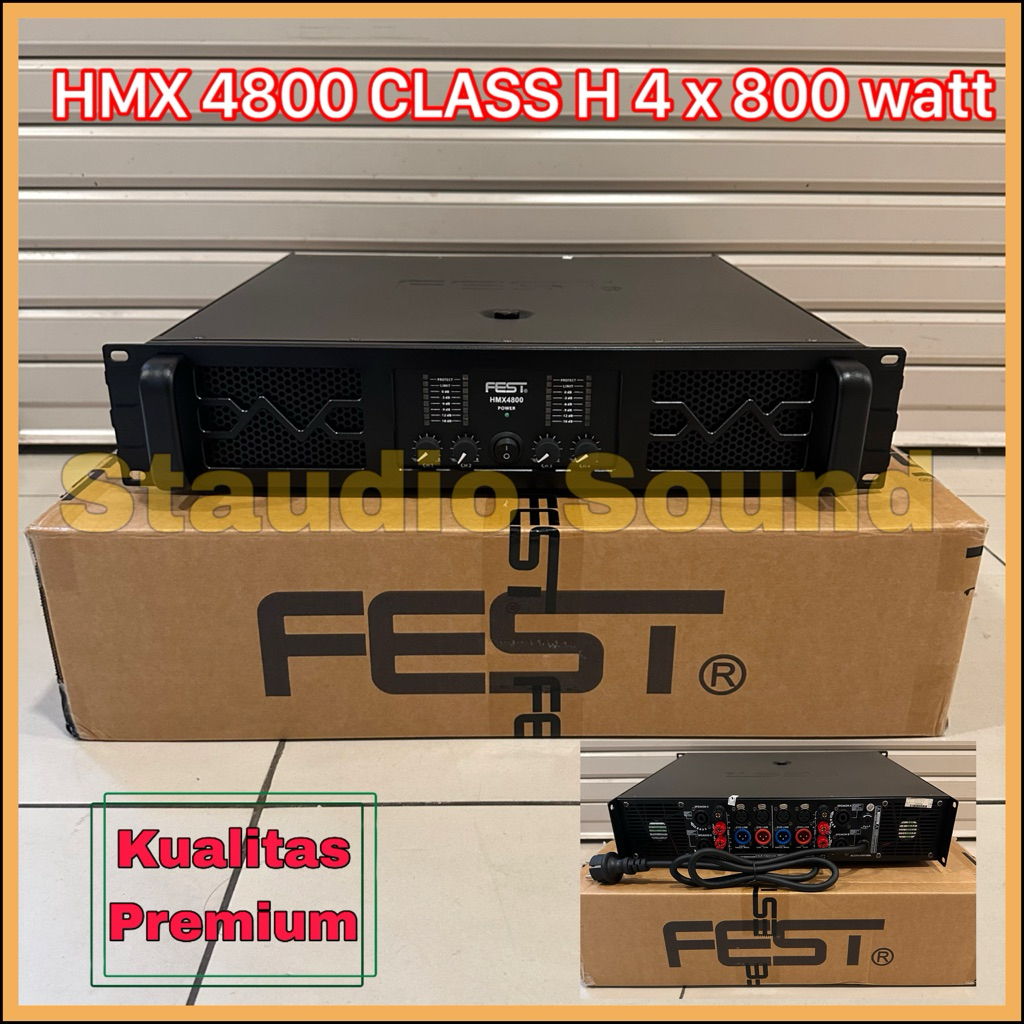 POWER AMPLIFIER FEST HMX4800 HMX 4800 ORIGINAL