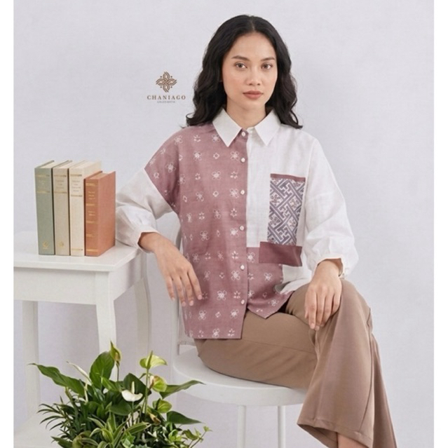 Aluna Batik Series Chaniago/atasan batik wanita/kemeja batik wanita/ kemeja wanita/baju kerja