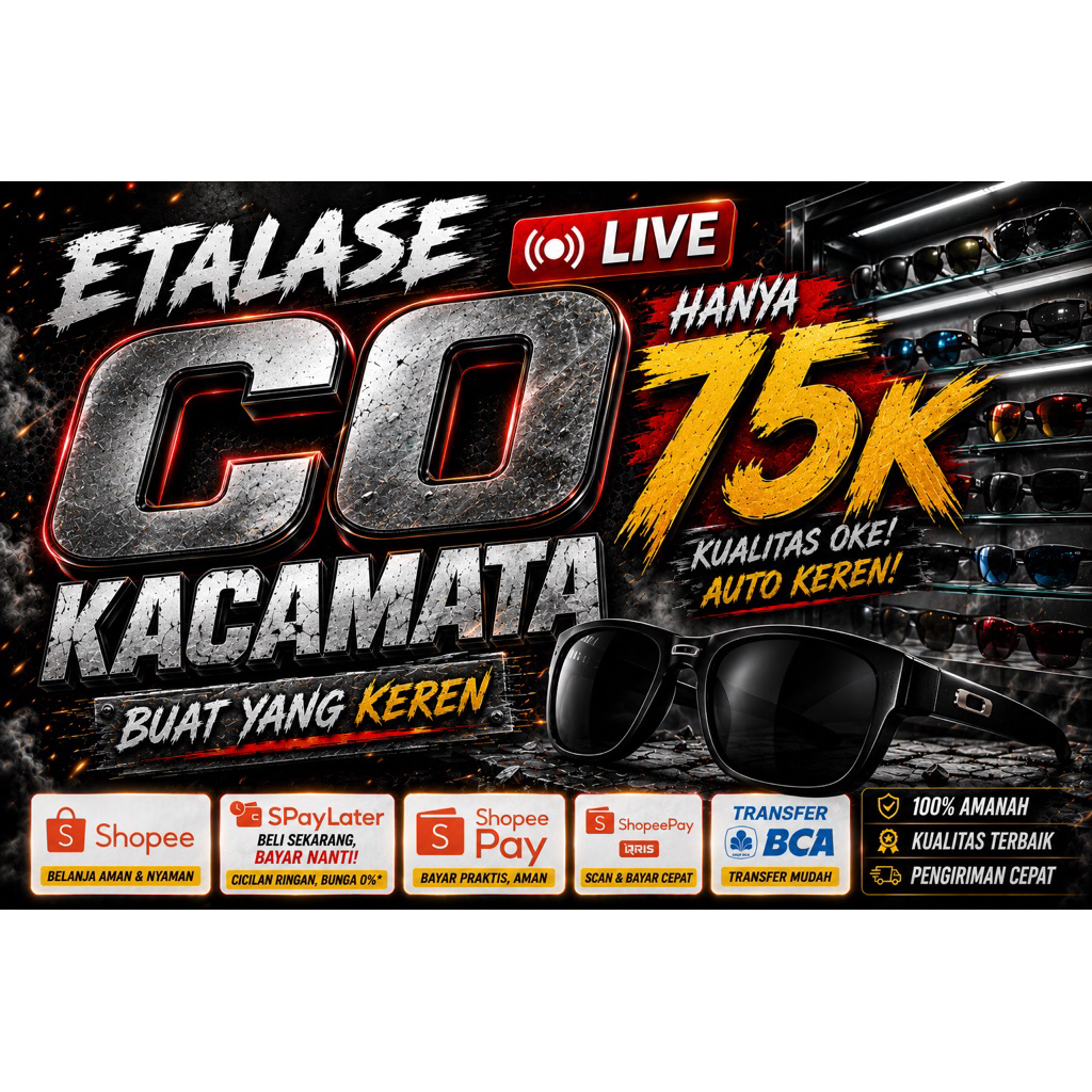 Etalase Co Kacamata LIVE 75K