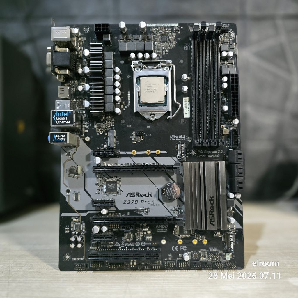 MOTHERBOARD ASROCK Z370 / Z370M & PROCESSOR i5 8600K INTEL LGA 1151 GEN 8 COFFEE LAKE DDR4