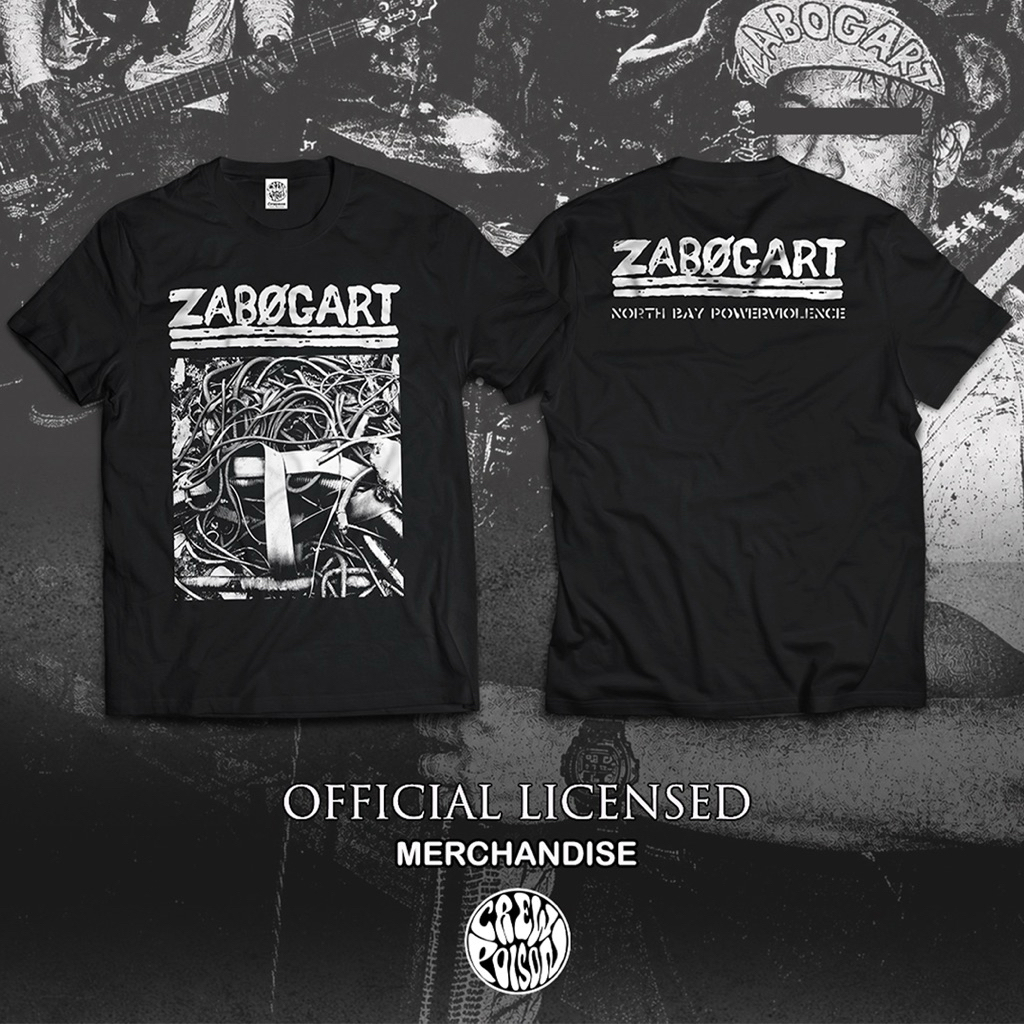 kaos band official zabogart | kaos band original | tshirt band powerviolance hardcore punk grindcore