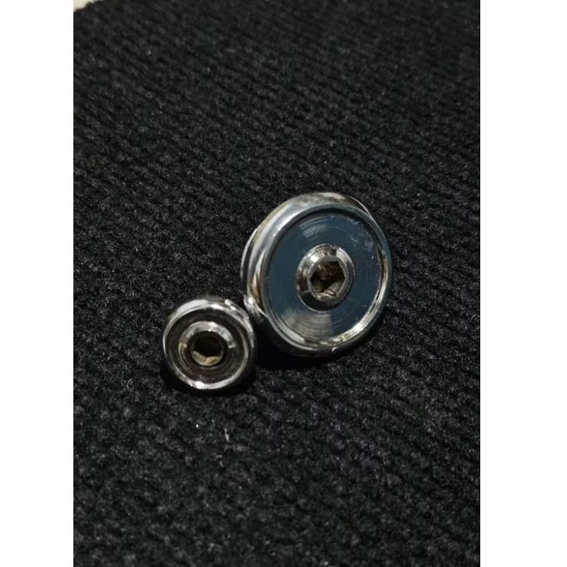 Tutup magnet koin Magnit Tiger,Supra,Grand minimalis model stainless chrome