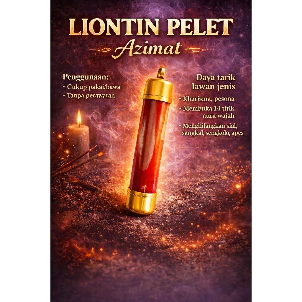 LIONTIN MINI TABUNG KACA