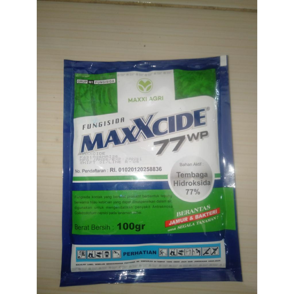 Fungisida MAXXCIDE 77 WP (BA. Tembaga Hidroklorosida)