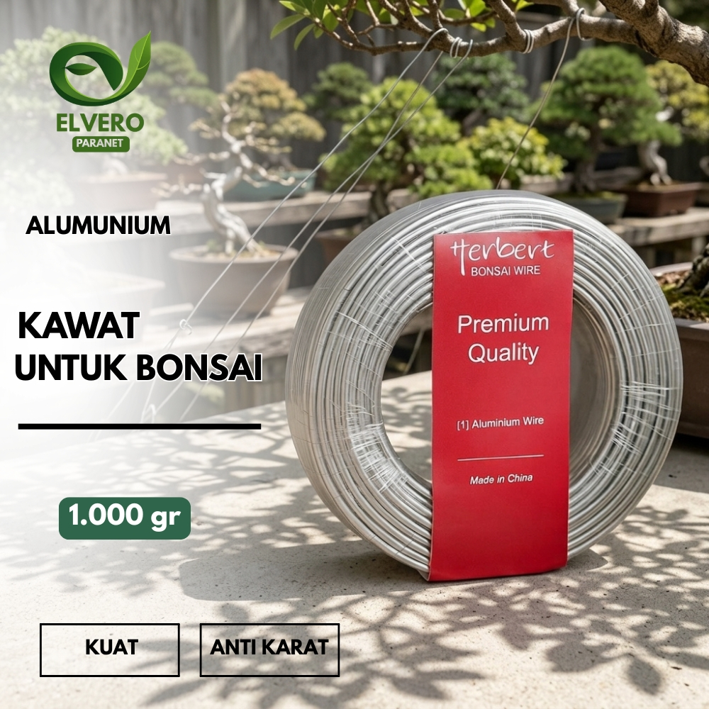 Kawat Aluminium Bonsai 1KG - Kawat Bonsai Lentur Anti Karat Ukuran Lengkap