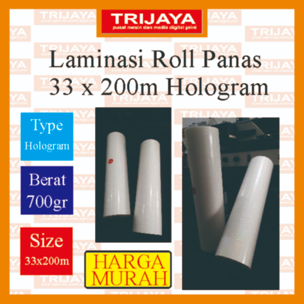 Laminasi Panas / Hot Roll 33x200m Hologram