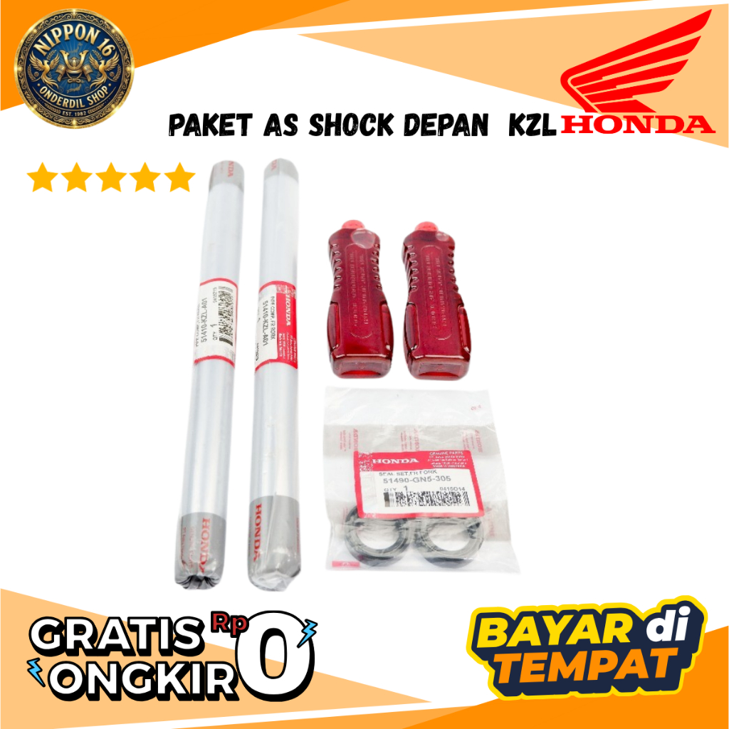 Sok Depan Motor Beat Vario - Paket As Shock Sok Breaker Depan KZL Ori
