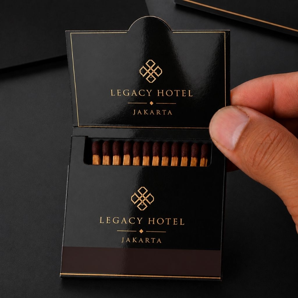 Korek Api Unik Desain Elegan | Korek Matchbook Custom Premium Aesthetic souvenir unik